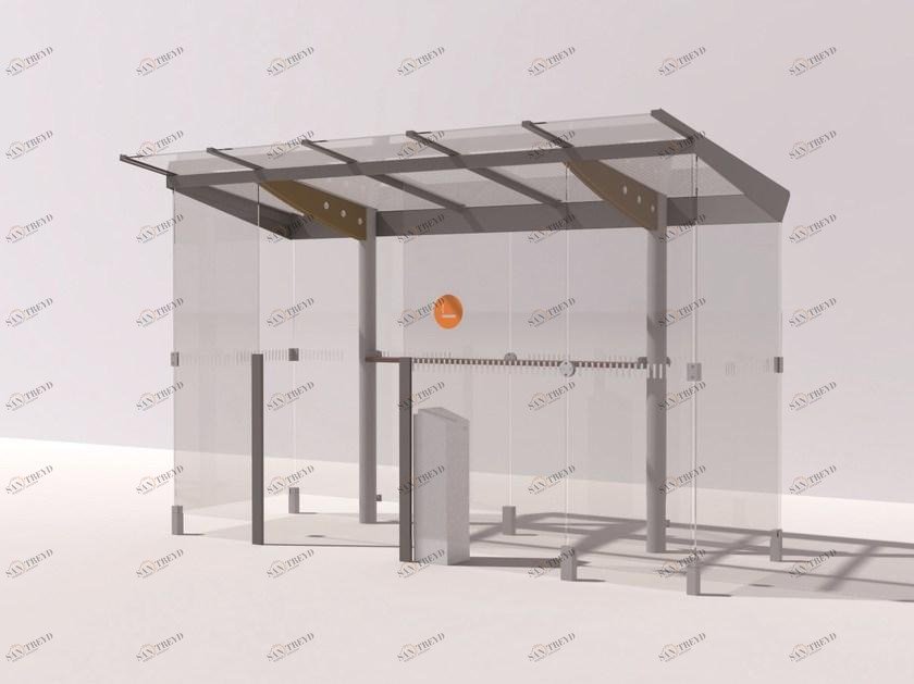 mmcité1 Навес из оцинкованной стали для курящих Regio sun-id-1403932
