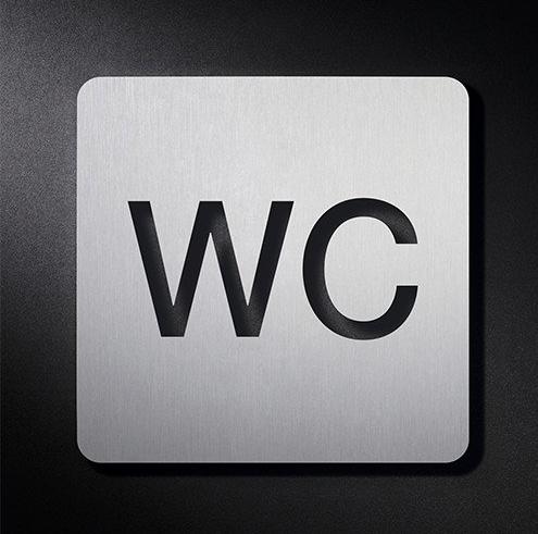 BS0101S Знак пиктограммы wc с мягким краем PHOS  - Вид №1