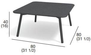 RODA Садовый столик Square Stone Piper sun-id-1361905 - Вид №3