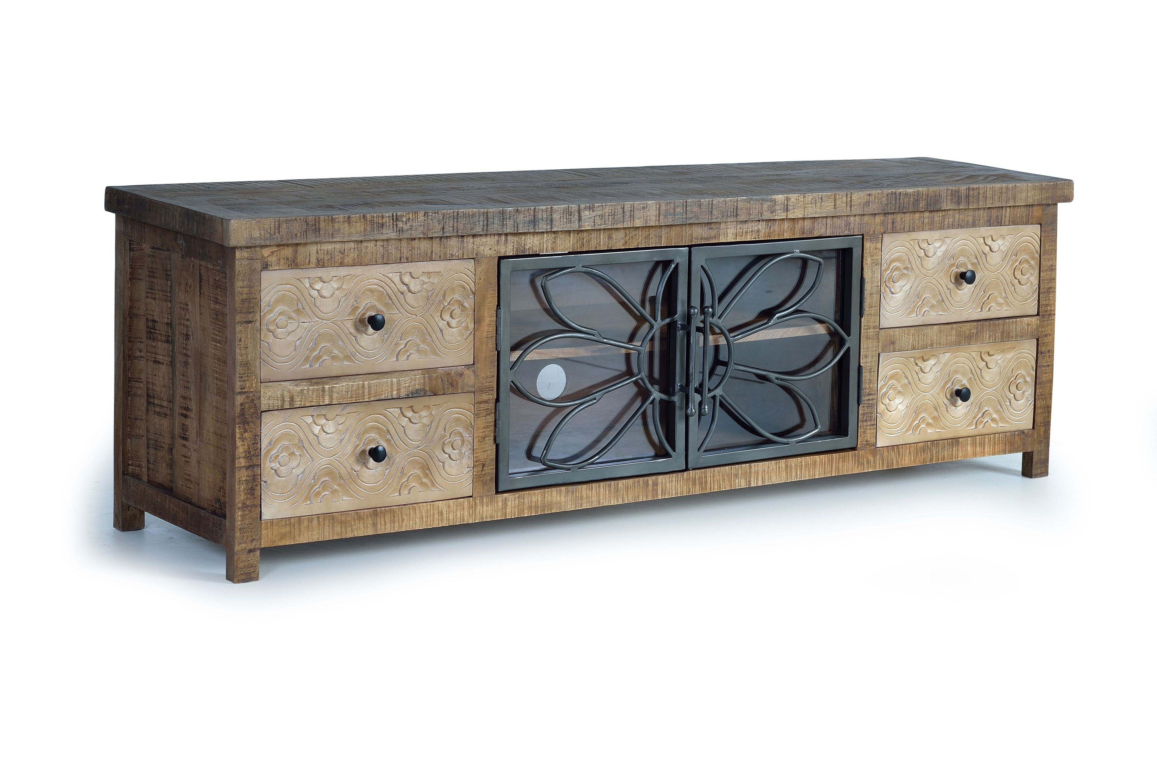 Шкаф для телевизора из манго с ящиками Giner y Colomer Broome ARCH-00148025 - Вид №1