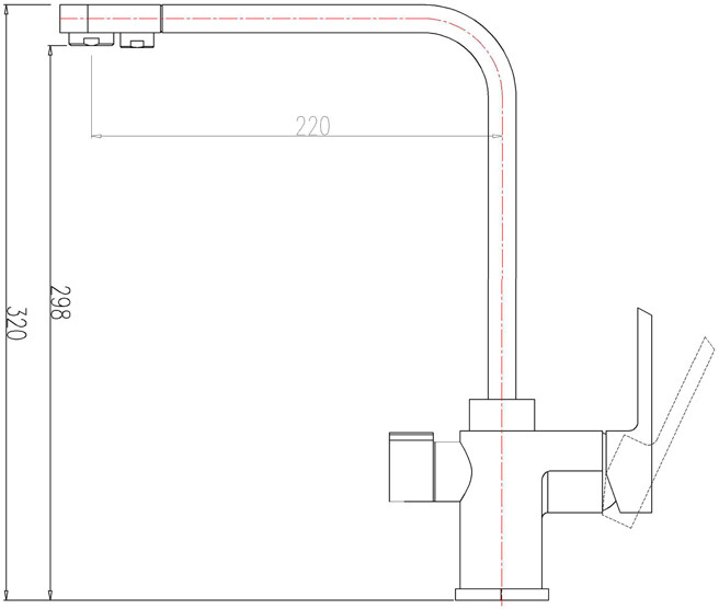 Смеситель ZorG Clean Water ZR 334 YF-NICKEL для кухонной мойки, никель - Вид №1