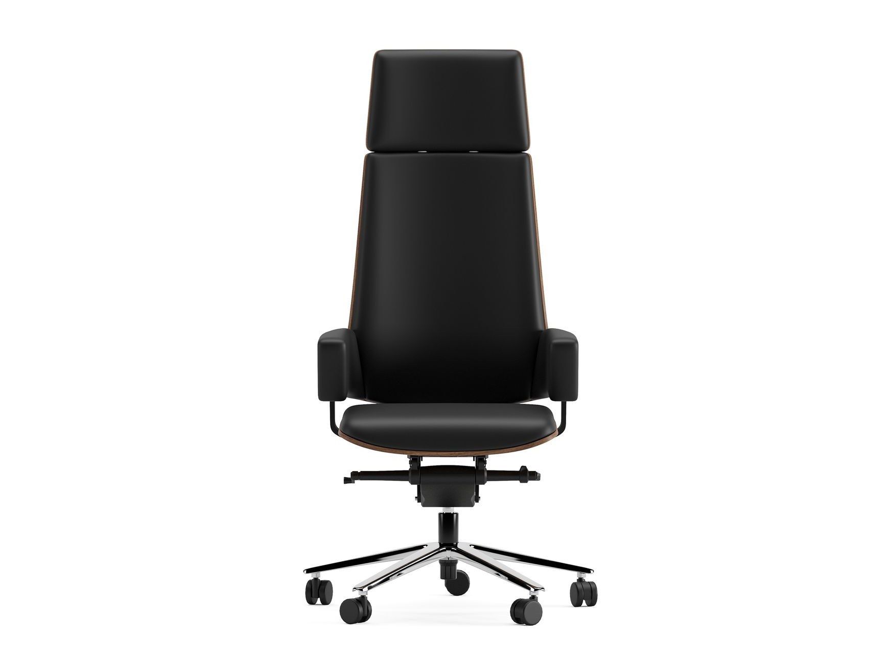 5-спицевое кожаное вращающееся офисное кресло с высокой спинкой Ersa Carna ARCH-00060602 - Вид №1