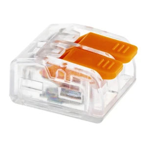 Клеммы соединительные монтажные с рычажком Duwi СМК 223-412 2-проводные 4мм² прозрачные 50 шт 26690 7