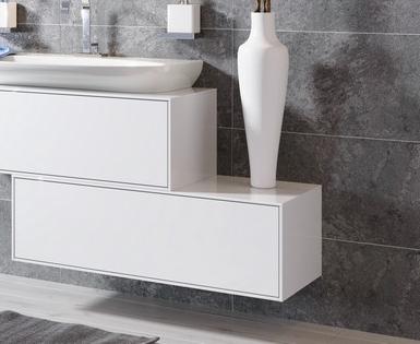 Genesis тумба подвесная, цвет белый, GEN0310W AQWELLA sun-id-277755 - Вид №2