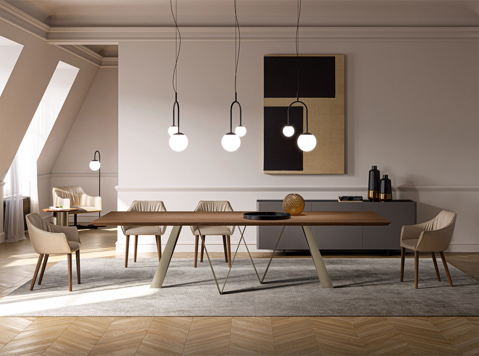 Деревянный прямоугольный стол EFORMA NOA ARCH-00152554 - Вид №1