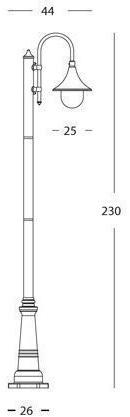 SOVIL Садовый фонарь из литого алюминия Lampara 895/ 895/-- - Вид №2