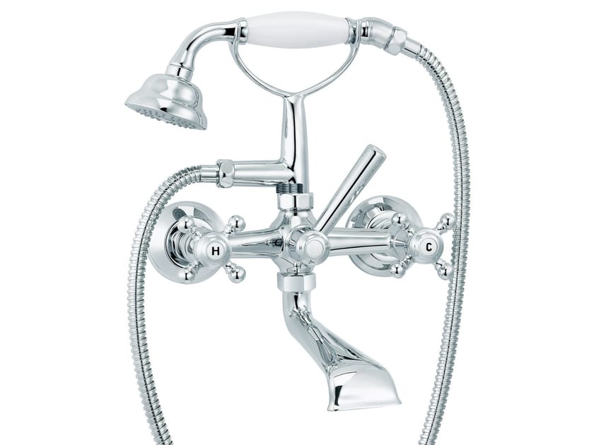 Настенный смеситель для ванны с 2 отверстиями и ручным душем rvb 1920-1921 ARCH-00014985