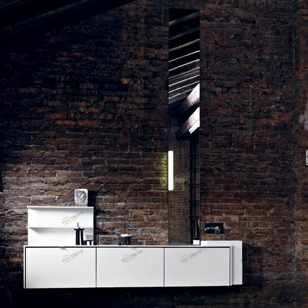 Комбинация ванной комнаты PV02 в отделке Prop 49 Milltek/ L41 Bianco MILLDUE PIVOT PIVOT02