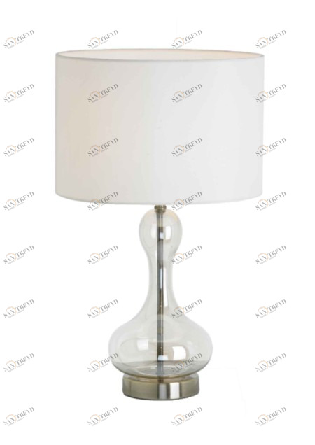 Настольная лампа Enya 5372 PUSHA ВАЗА 061952 Белый;прозрачный 