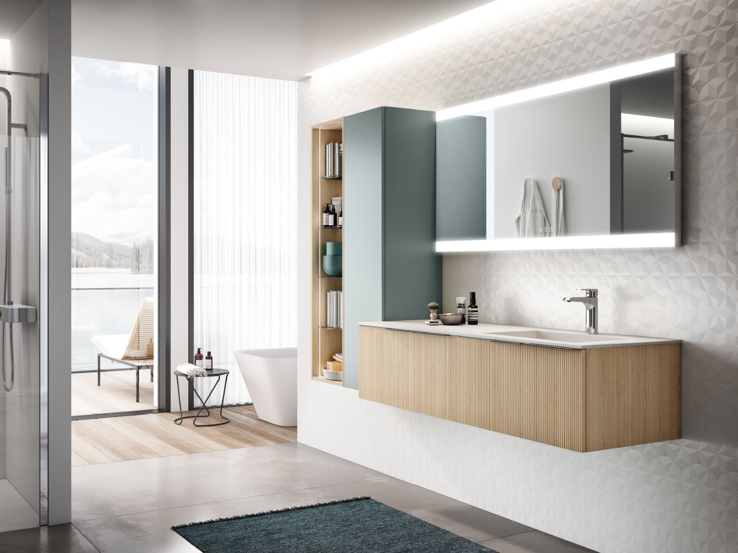 Подвесной умывальник с ящиками Gruppo Geromin Elite ARCH-00047959