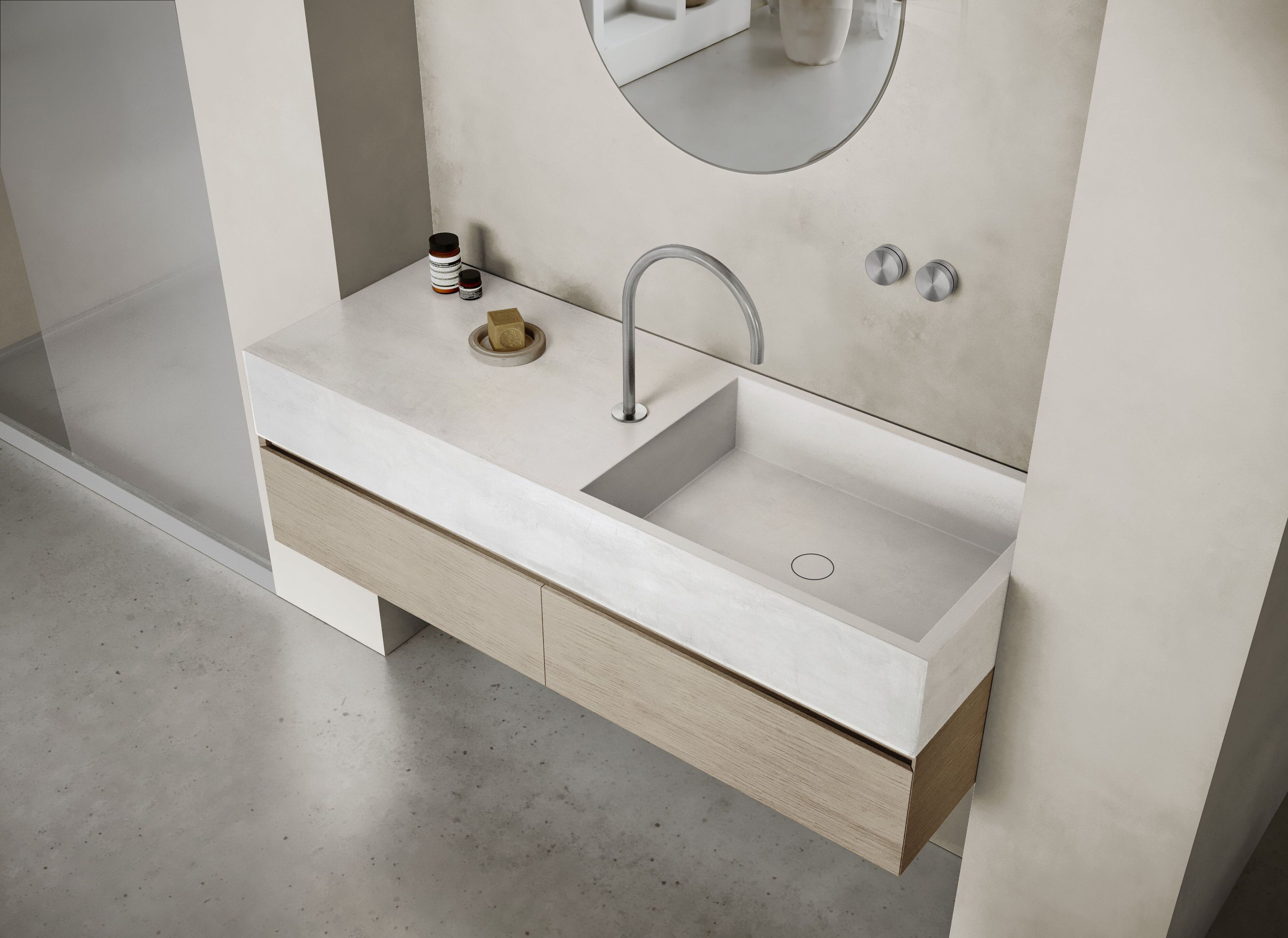 Прямоугольный подвесной одиночный умывальник COCOON Maison ARCH-00045271 - Вид №6