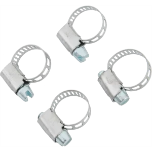 Хомут для шланга 8 мм, нержавейка/оцинкованная сталь, 4 шт.