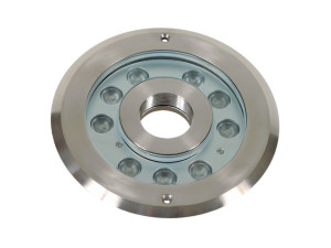 Светодиодная лампа для дайвинга с системой RGB из нержавеющей стали и стекла для фонтанов