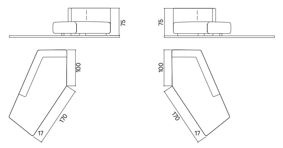 Кожаный диван Henge DOWNTOWN ARCH-00085047 - Вид №7
