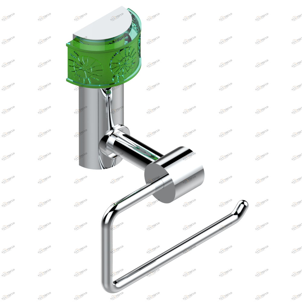 U5B-538A Бумагодержатель настенный без крышки Thg-paris Island Хром U5B-538A CAT.A