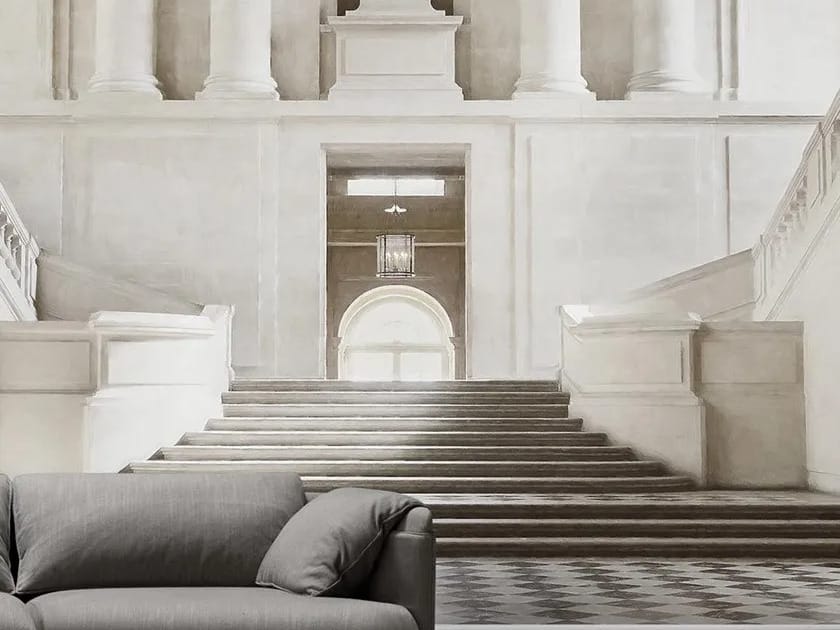 Классические обои, ПВХ бесплатно, экологически чистые, моющиеся WallPepper KRONOS ARCH-00148440