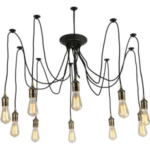 Подвесная люстра Omnilux OML-91203-10 OMNILUX ДИЗАЙНЕРСКИЕ 186464 Бронза