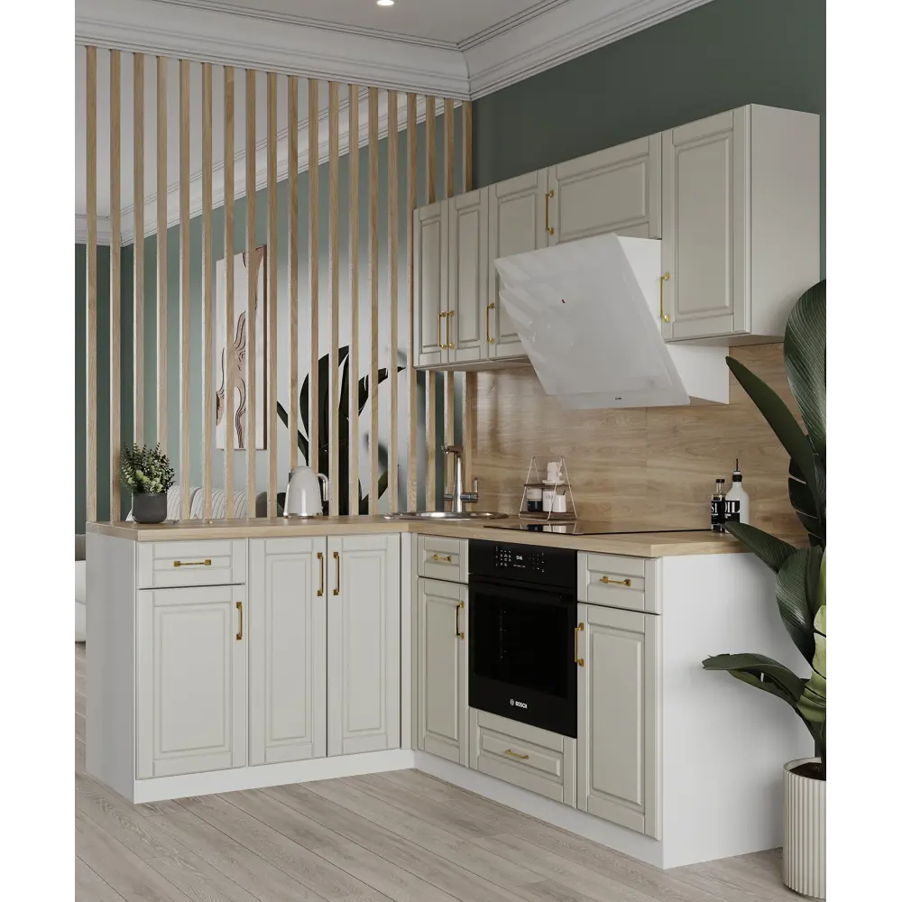 Угол для кухонного шкафа Лача 4x67.3 см Konsensa цвет белый Santreyd STLM-2129550 - Вид №4