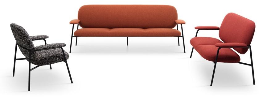 Saba Italia 3-х местный тканевый диван Philo sun-id-1365039 - Вид №2