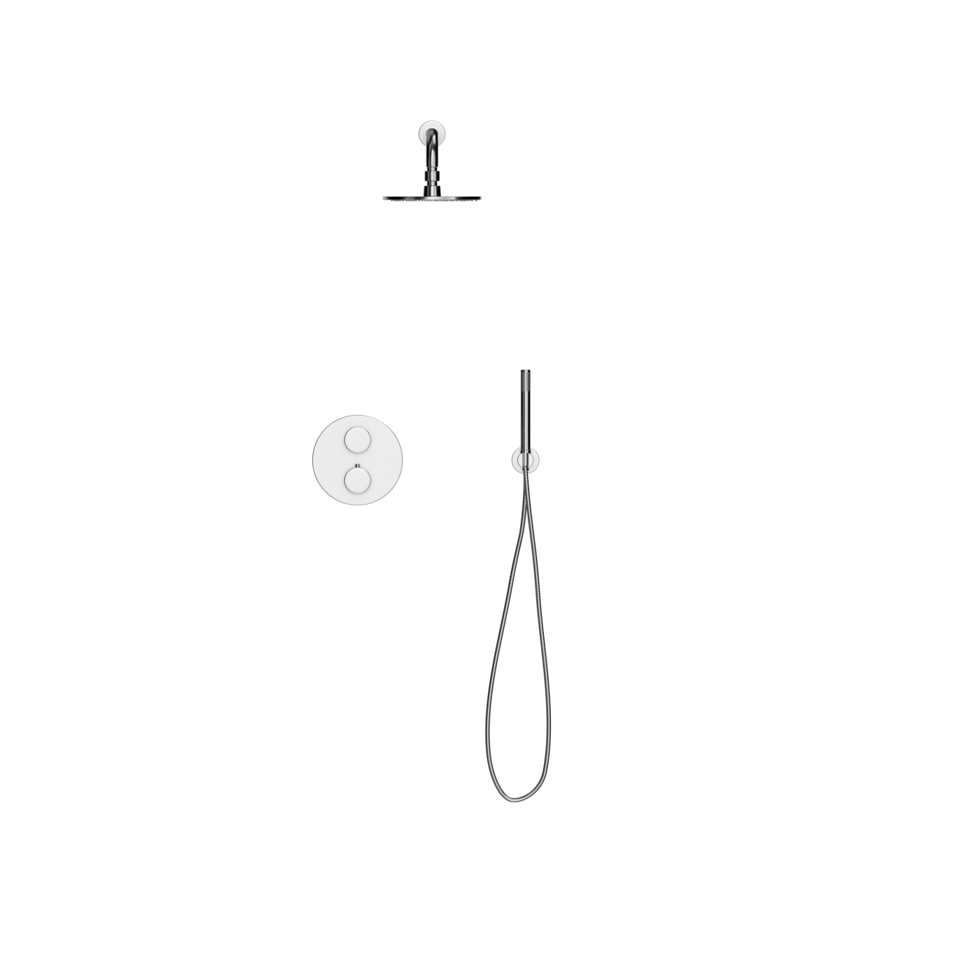 D423-S Термостатический двухходовой встраиваемый душ Duten 