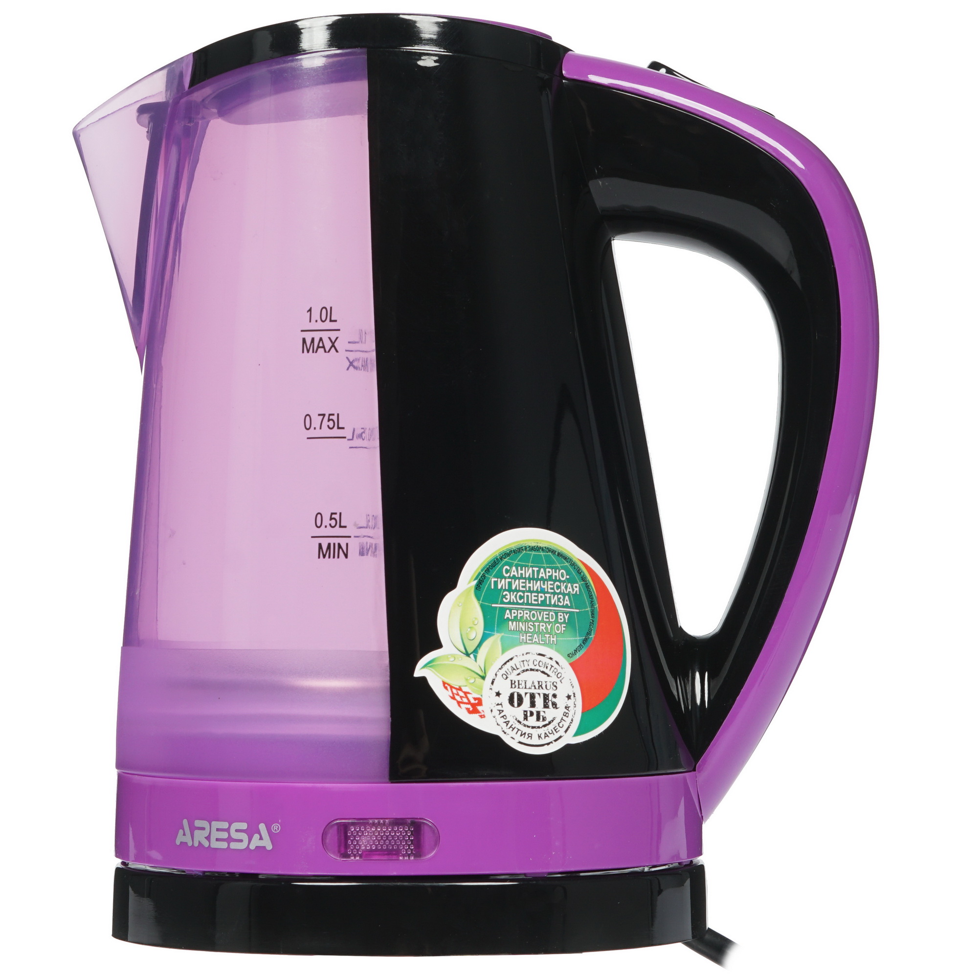 1129407 Электрочайник Aresa AR-3434 черный STDN-0075992