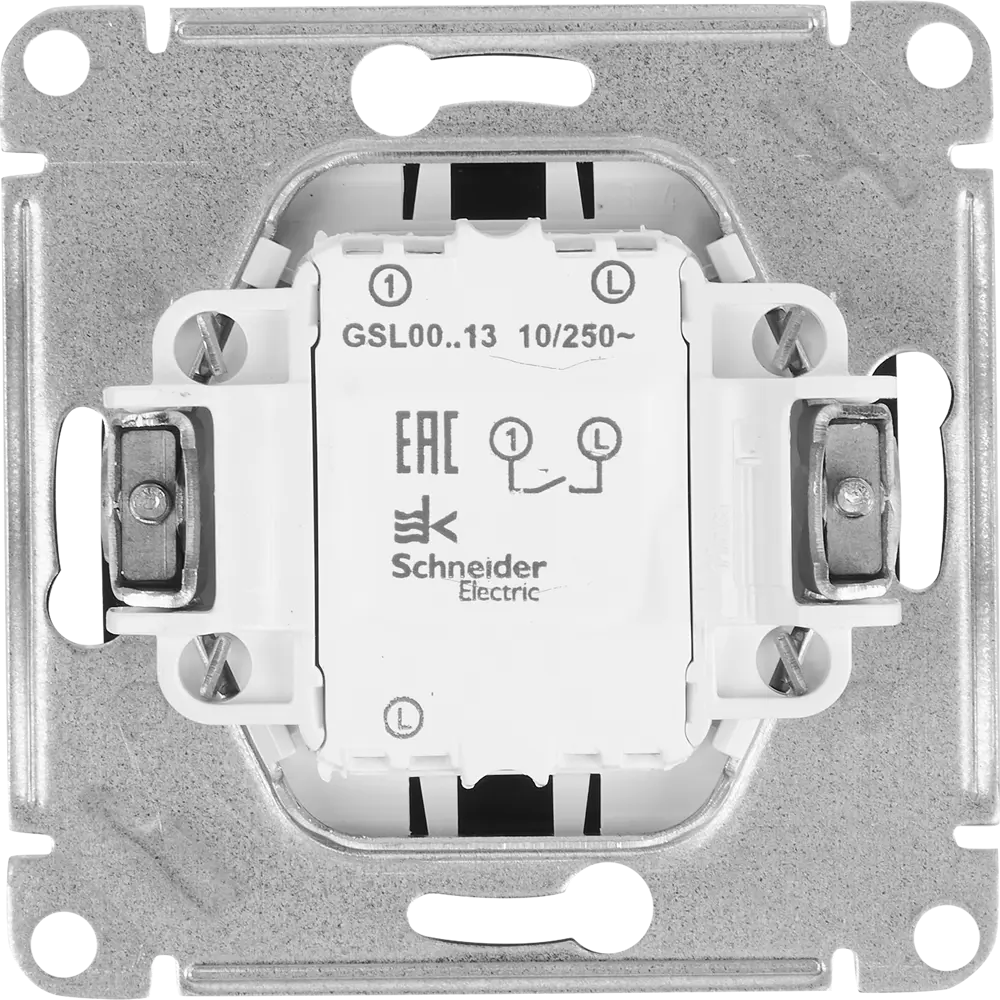 Schneider Electric Glossa — выключатель одноклавишный с подсветкой графит 84730750 STLM-0054188 - Вид №3