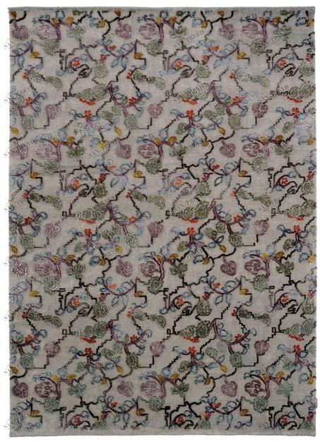 Warli Шерстяной коврик ручной работы с рисунком на заказ Annodati sun-id-1477679