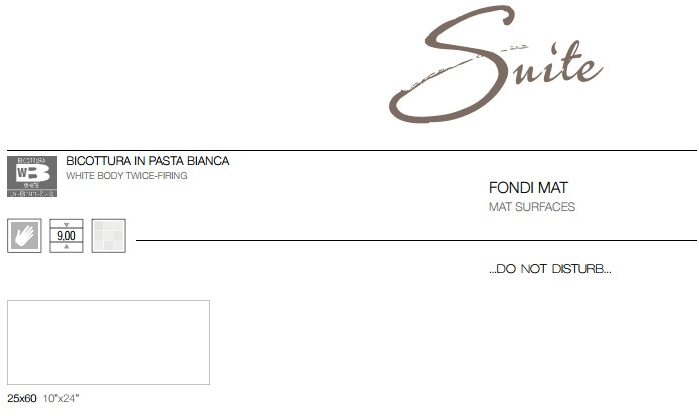 CERAMICHE BRENNERO Белая плитка для стен Suite Suimo - Вид №5