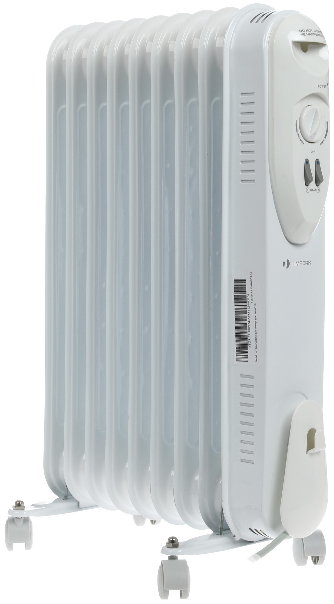 1141467 Масляный обогреватель Timberk TOR 21.1809 SLX белый STDN-0080211