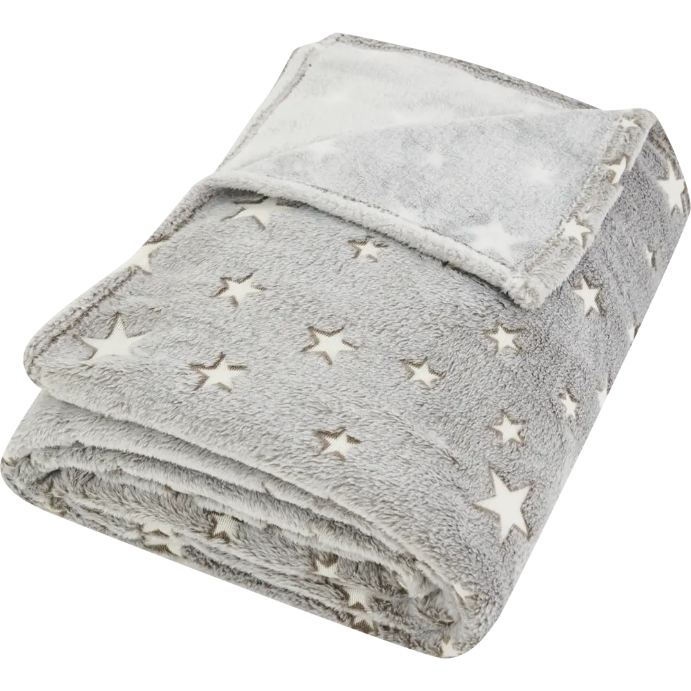 Плед Небосвод светящийся в темноте 150x200 см микрофибра цвет серый Ardenza Новогодняя STLM-2123617 - Вид №4