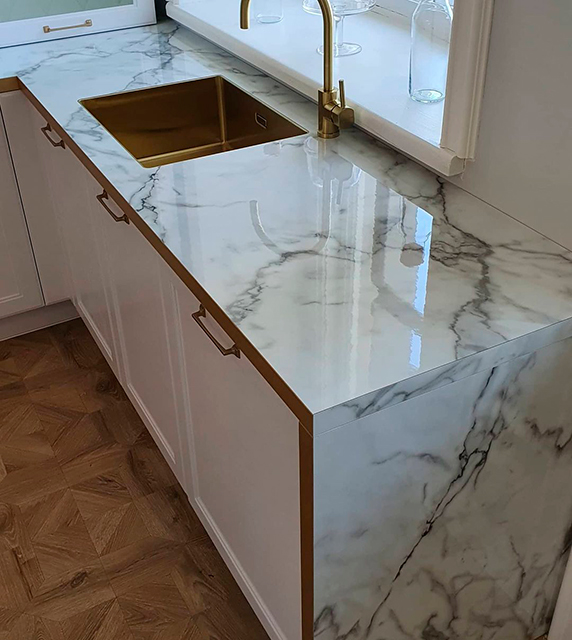 Столешницы для кухни - Мрамор бианко LIGRON LIST403 318 - Вид №25
