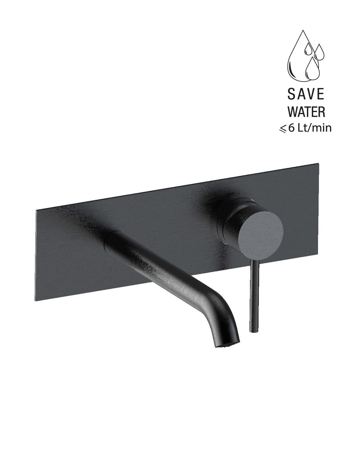 Настенный смеситель для раковины с 2 отверстиями из нержавеющей стали без слива Rubinetterie Frattini Pepe XL 316 ARCH-00004390 - Вид №5