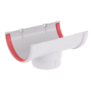 Воронка желоба пластиковая Grand Line 103 мм цвет белый