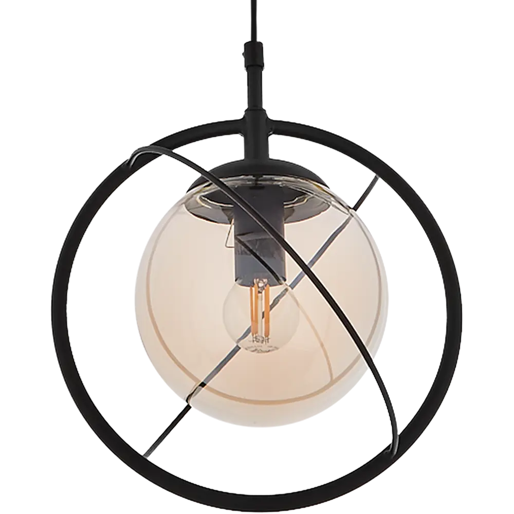 Подвесной светильник Vitaluce Агата 1 лампа 3м² Е14 цвет черный матовый STLM-2070501 - Вид №2