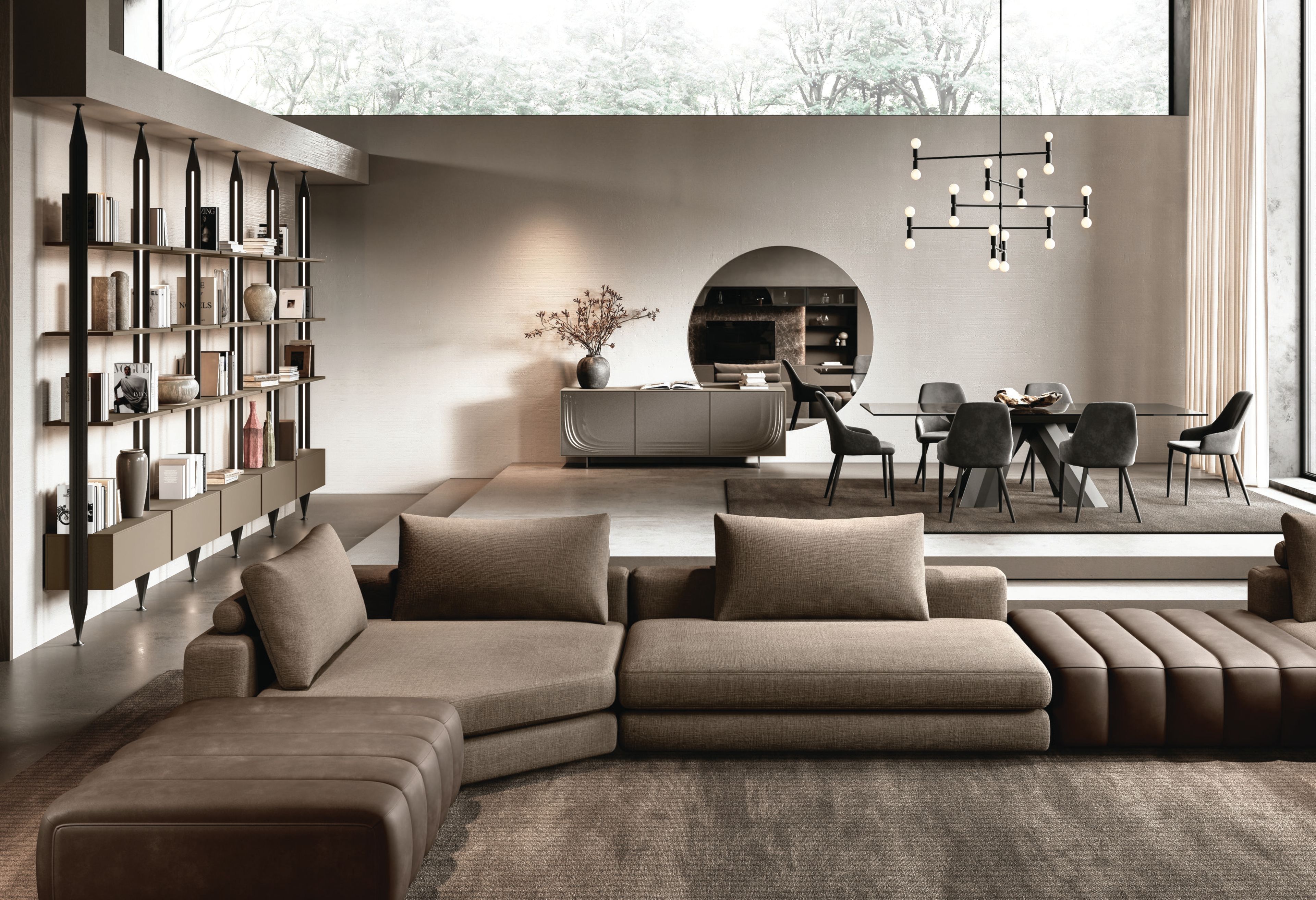 Шкаф Laminam® и стекло с распашными дверями Febal Casa Onda ARCH-00118078 - Вид №2