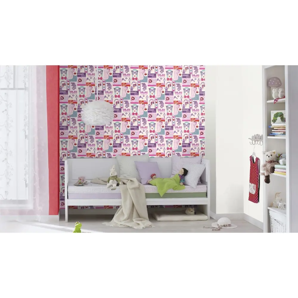 Обои бумажные для детской Girls 0.53х10 м цвет розовый Ra 209600 Rasch Kids & Teens STLM-2029559 - Вид №3