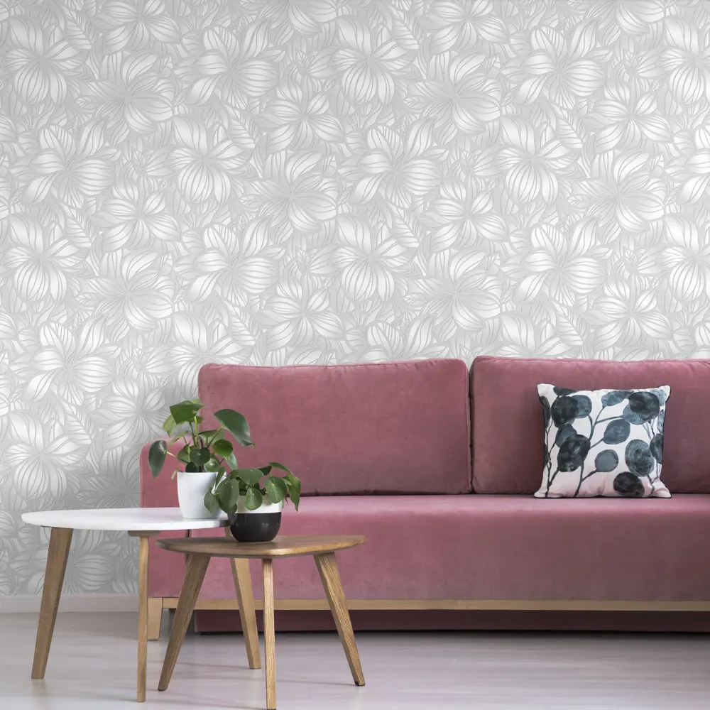 Обои флизелиновые Paradise белые 1.06 м 889311 ATELIERO STLM-2039444 - Вид №2