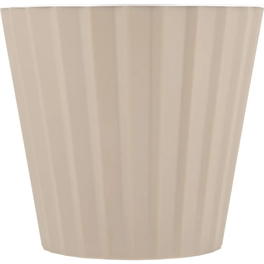 Горшок цветочный Ingreen Sand ø16 h14.6 см v2 л пластик молочный шоколад STLM-2073913 - Вид №1