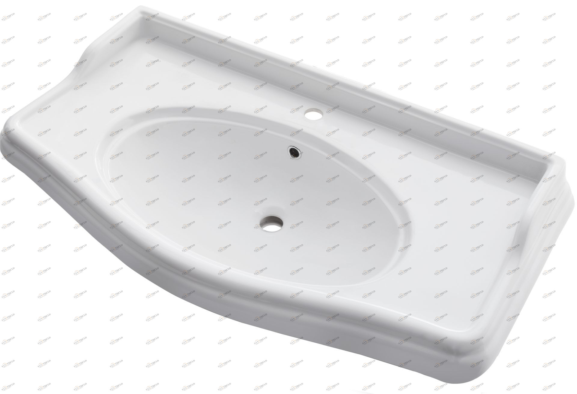 MS6412100 Подвесная раковина настенная овальная Tessoro  белая 