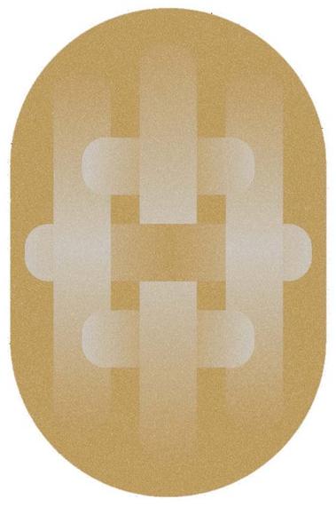 HC28 Cosmo Овальный коврик с геометрическими мотивами  76c010-15  - Вид №4