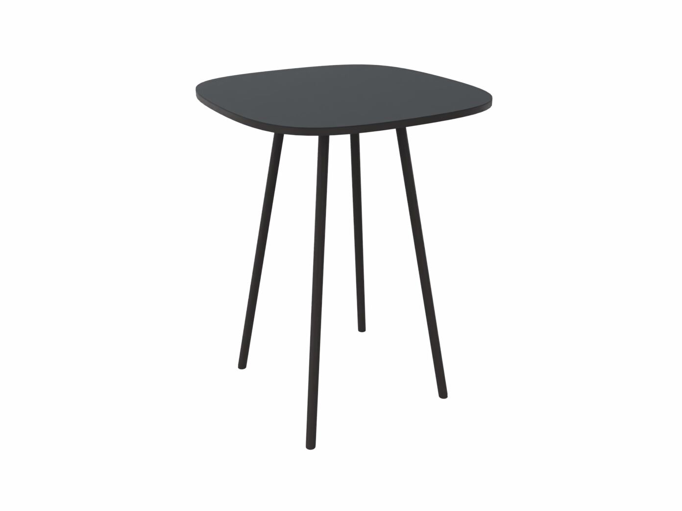 Высокий квадратный стол из стали и дерева Cascando Pully ARCH-00011307