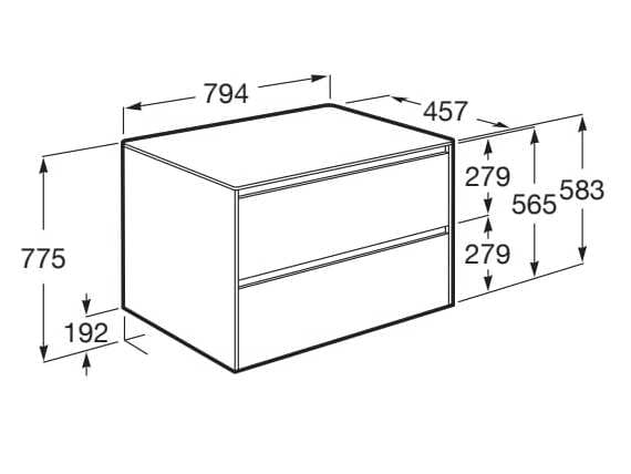 Деревянный умывальник Roca UNIK A85172 / A85173 ARCH-00056050 - Вид №25