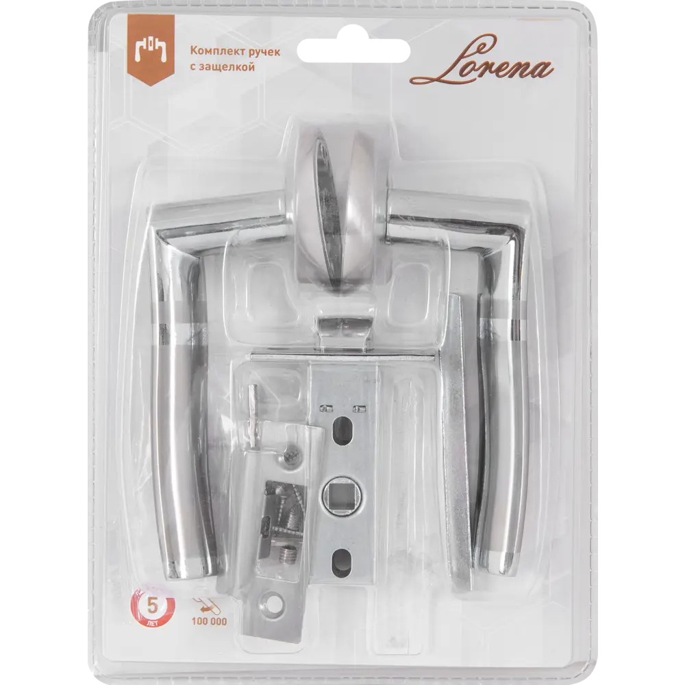 Дверные ручки 67 SN, без запирания, комплект, цвет никель Santreyd STLM-2156369 - Вид №4