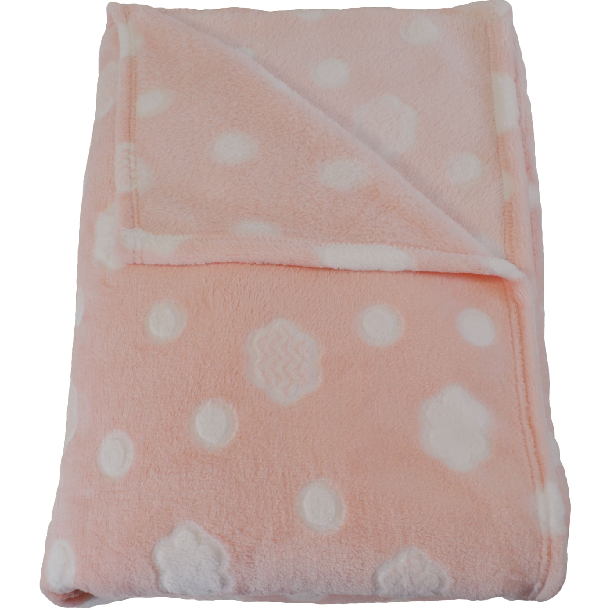 84330535 Плед «» 140x200 см фланель цвет розовый Облака Santreyd  - Вид №2