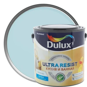 Краска для ванной комнаты и кухни Dulux Ultra Resist цвет лазурная гладь 2.5 л 18265736 STLM-2082010