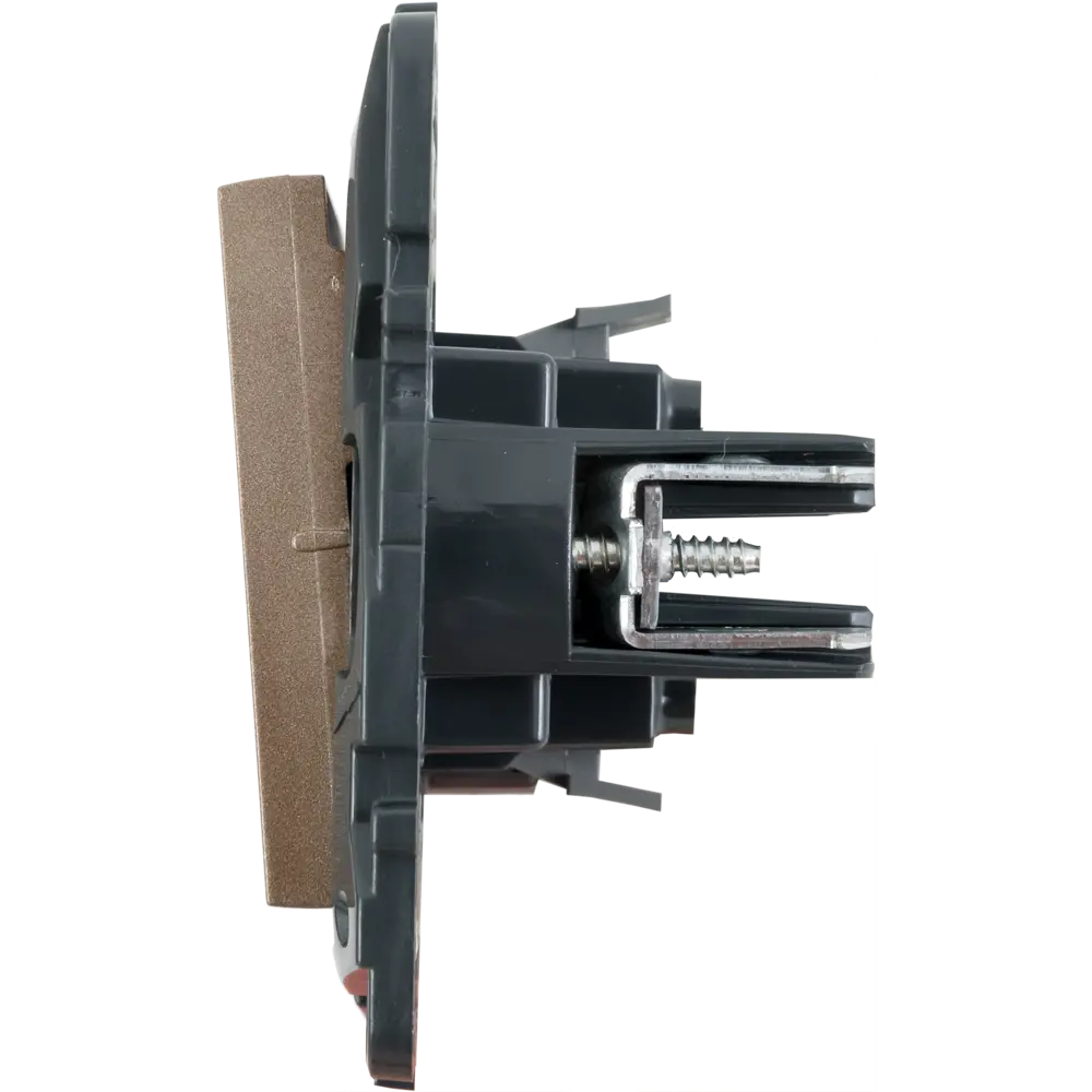 Переключатель одноклавишный - Legrand Structura - 10А 250В безвинтовые зажимы - шампань STLM-2168639 - Вид №3