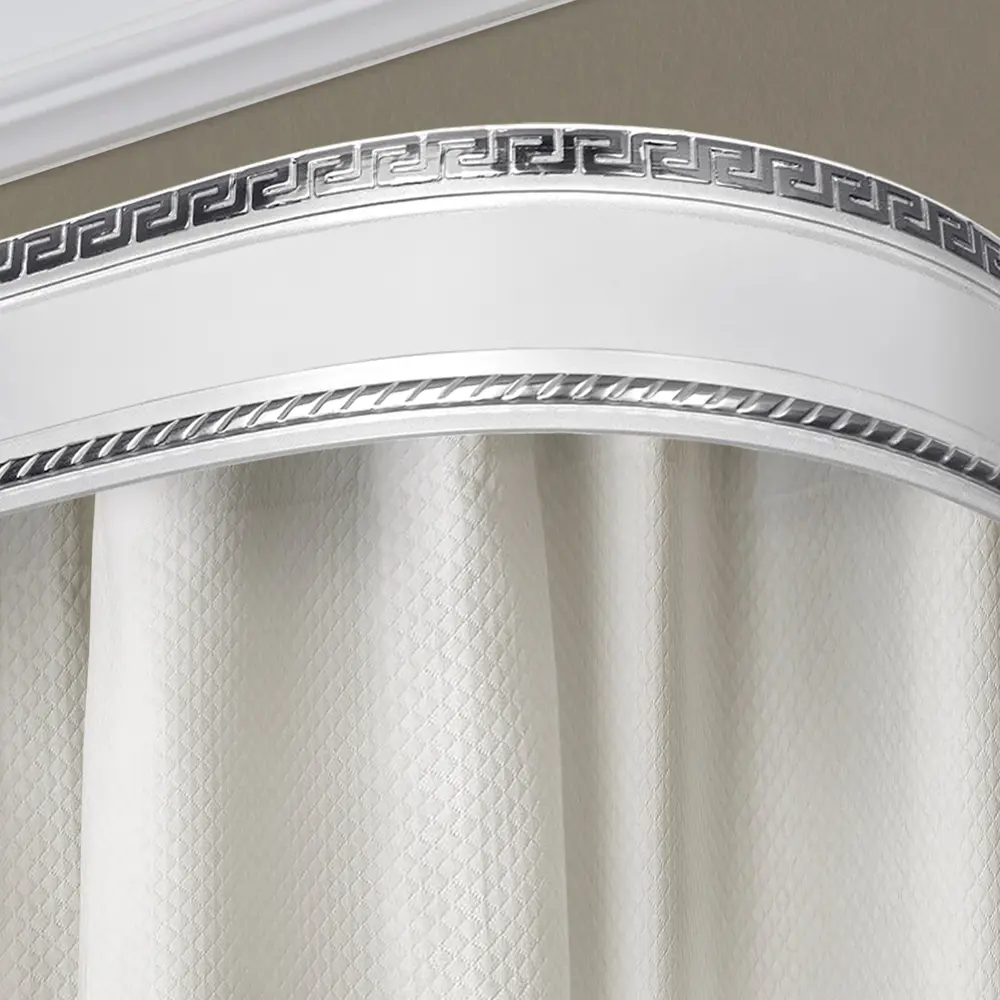 Бленда Тесей пластик 2 м цвет белый/хром Santreyd STLM-2110562 - Вид №4