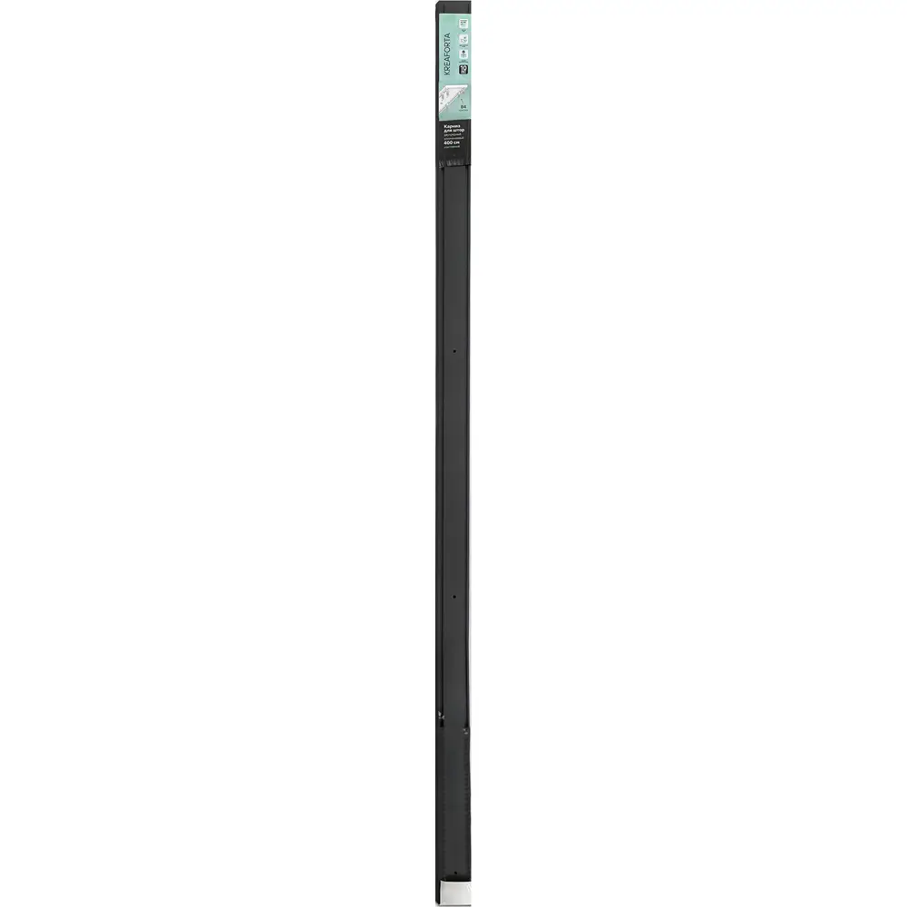 Шинный карниз двухрядный KREAFORTA Pro 400 см алюминий цвет черный комплект STLM-2026144 - Вид №6