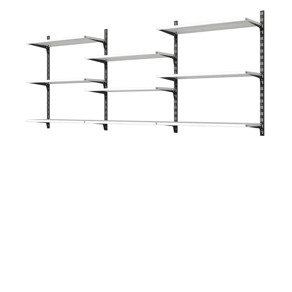 Полка Spaceo 80x30 см нагрузка до 30 кг сталь цвет белый 2 шт STLM-2064110 - Вид №2
