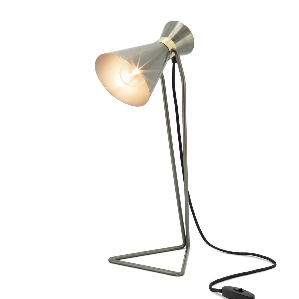 500292-GG ABHIKA СЧИТЫВАНИЕ НАСТОЛЬНОЙ ЛАМПЫ GREY/GOLD 